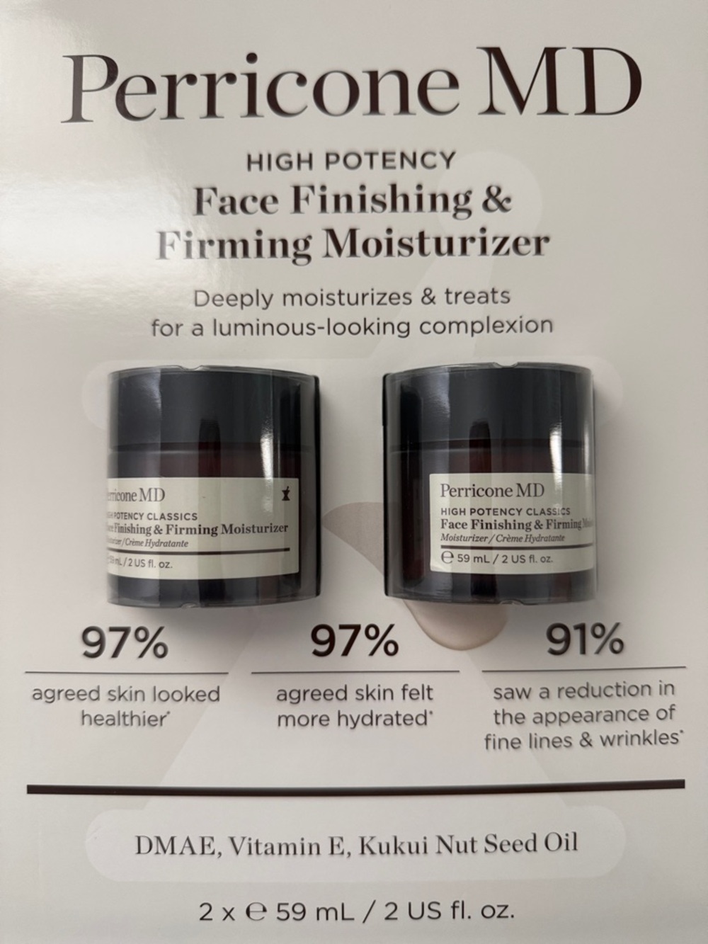 Perricone MD Face Finishing & Firming Moisturizer — Black and White Jars